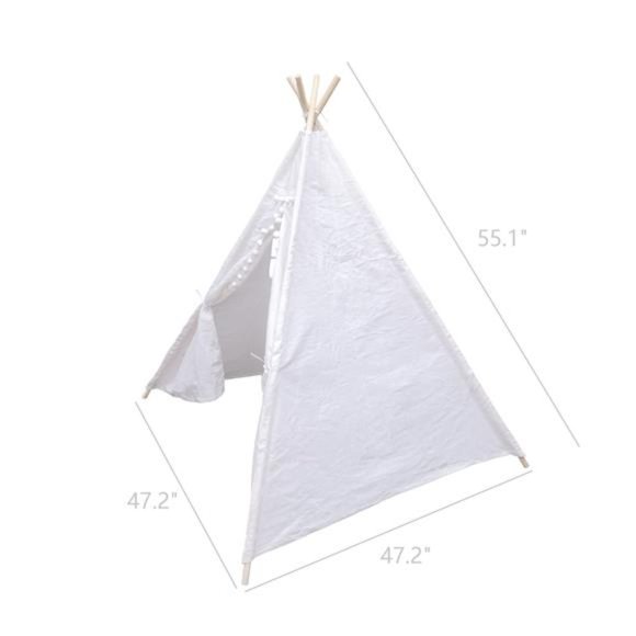 Large Canvas Cotton Kids Teepee Tent Play House